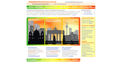 Desktop Screenshot of energieverbrauchsausweis.de